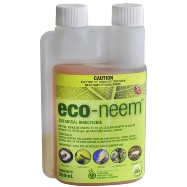 Eco Organic Garden Eco-Neem Oil Concentrate 250ml – Botanical Insecticide for Organic Pest Control